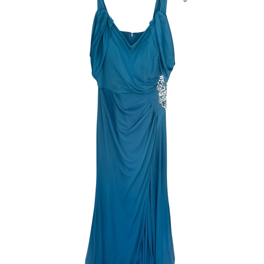 Alex Evenings Elegant Blue Evening Dress size 6